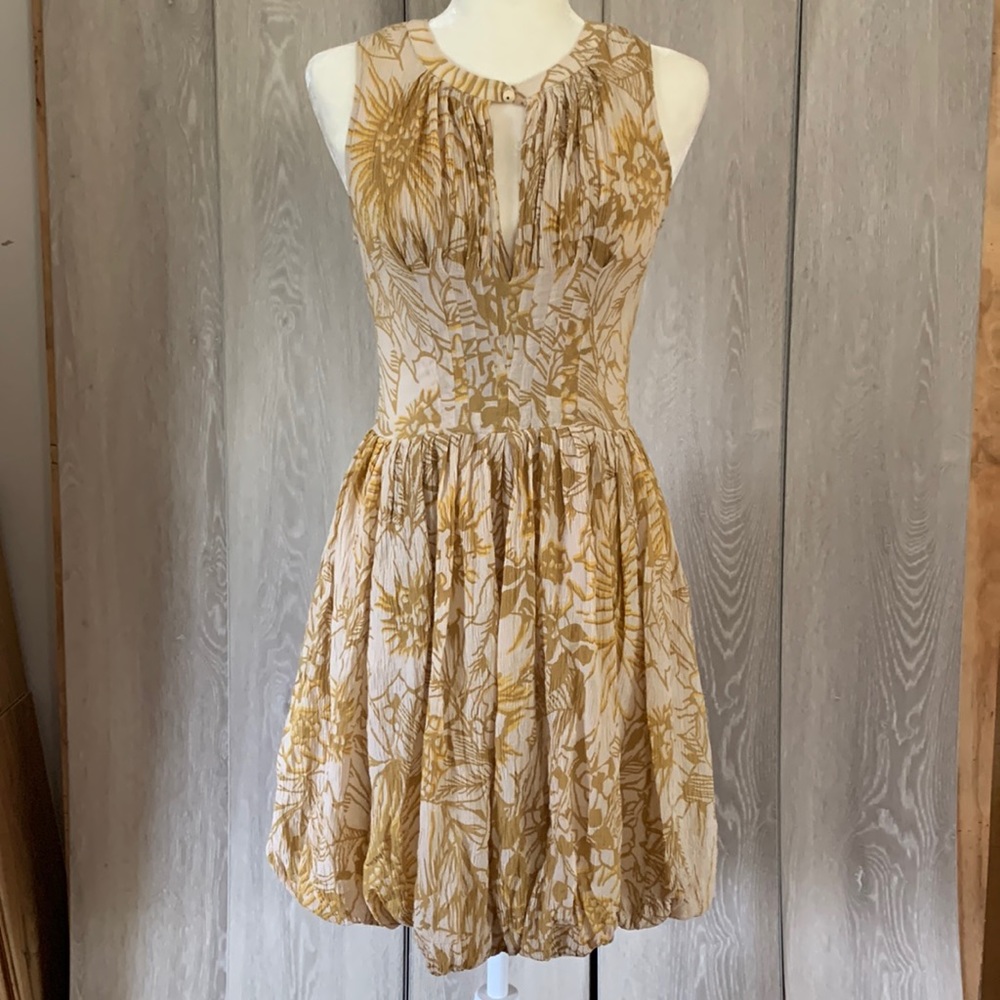 Tracy Reese Sleeveless Bubble Hem Silk Blend Dress! Size 8